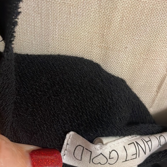 Distressed cut out / torn look / cold shoulder fashion lightweight sweatshirt S - Picture 9 of 15